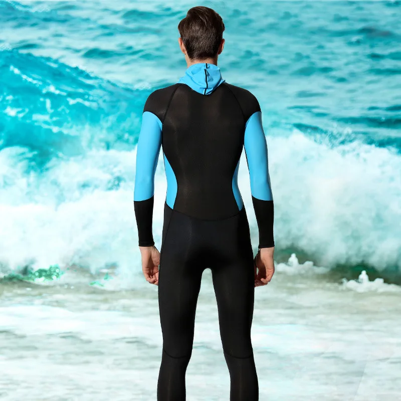 Hisea Men Wetsuit Full Body With Cap UV Protection Scuba Diving Swimming Surfing Snorkeling Spearfishing XS-XXL | Спорт и