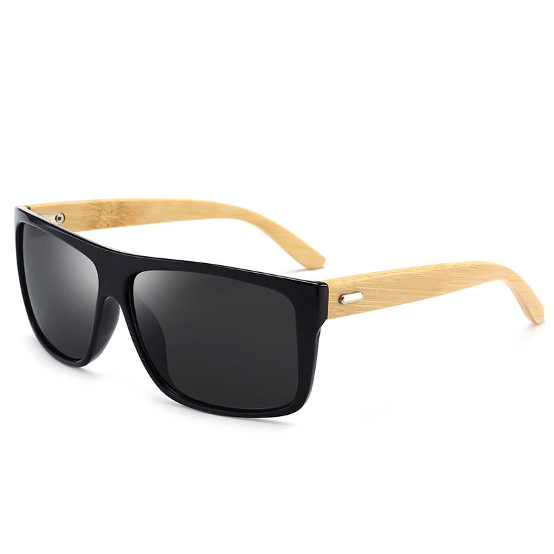 

Bamboo Wooden Sunglasses Environmentally New fashion Men/Women Glass Retro Vintage sunglass UV Sun Glasses with Bamboo case