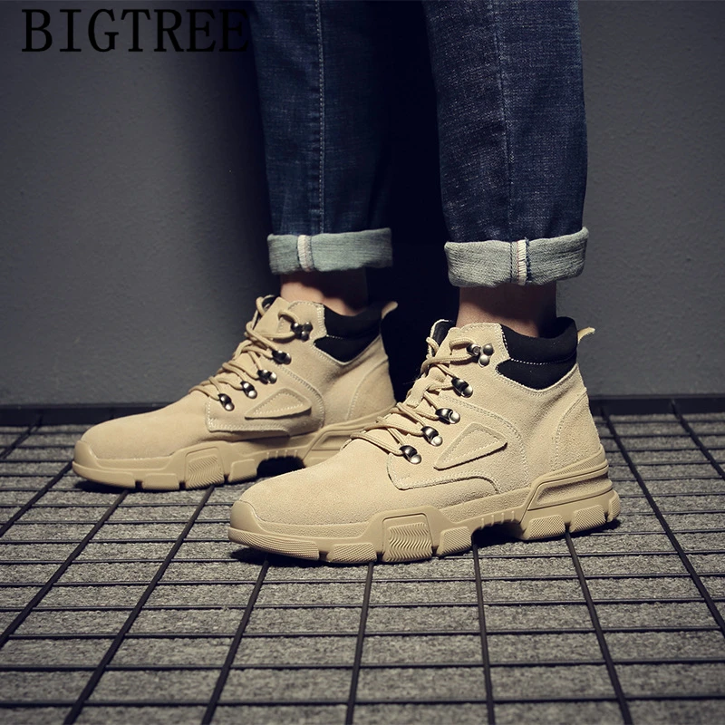 

Men Boots Genuine Leather Military Shoes Ankle Boots Men Winter Shoes Men Desert Boots Army Shoes Bota Masculina Bot Schuhe