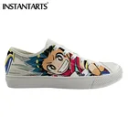 Мужские кеды INSTANTARTS, Вулканизированная подошва, удобные холщовые кроссовки с низким верхом, 3D принт, аниме Beyblade Burst Evolution, для мальчиков, на весну