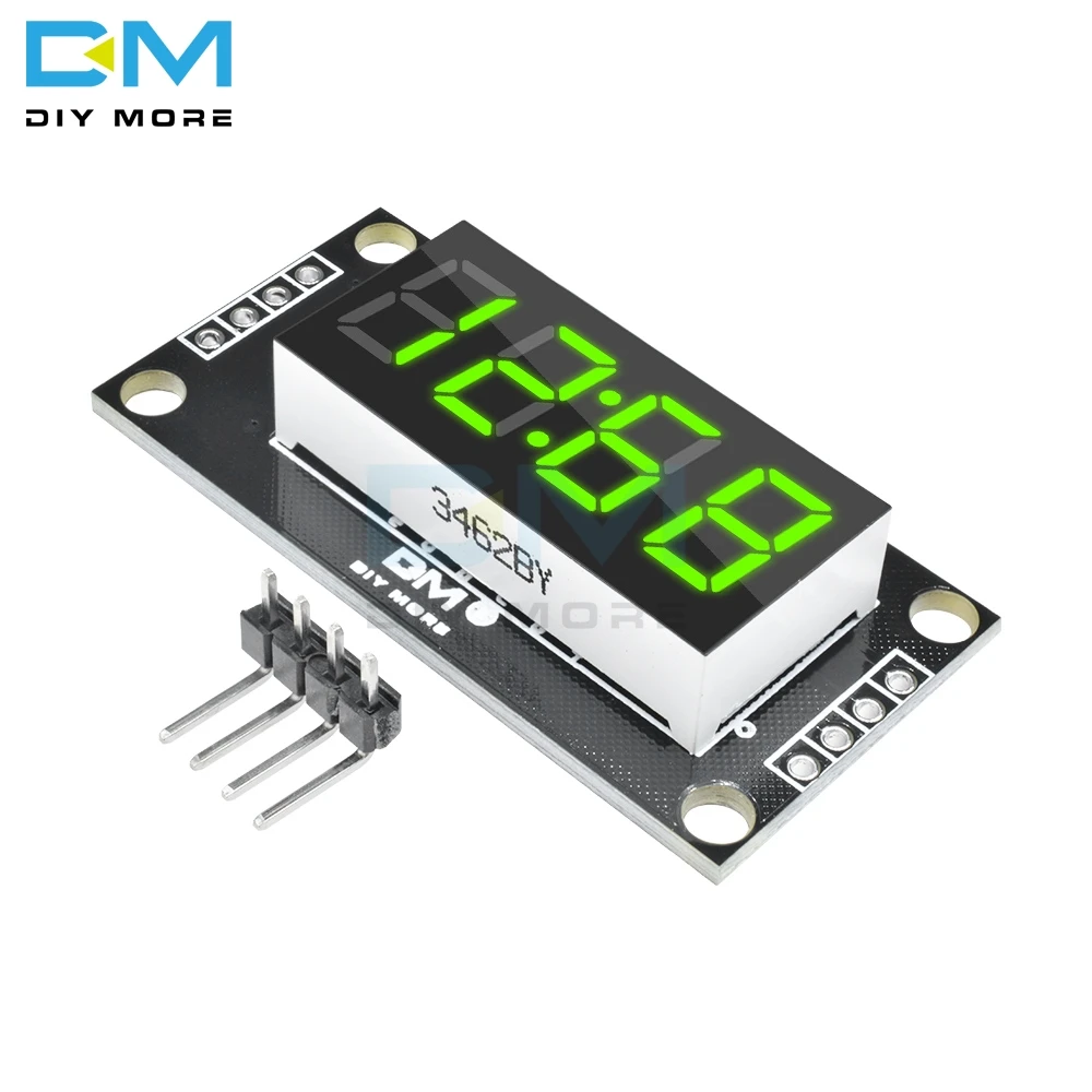 4-цифровой Дисплей модуль для Arduino с часами 0,36 дюймов 7 сегментов Дисплей трубки зеленый светодиодный доска TM1637 модуль