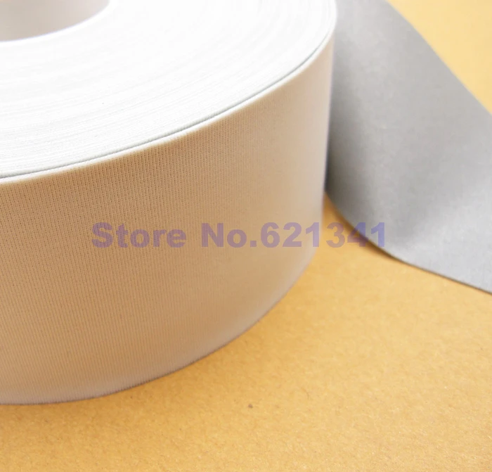 Светоотражающая лента из яркой серебристой ткани 50 мм (2 дюйма)|reflective sew|fabric reflective