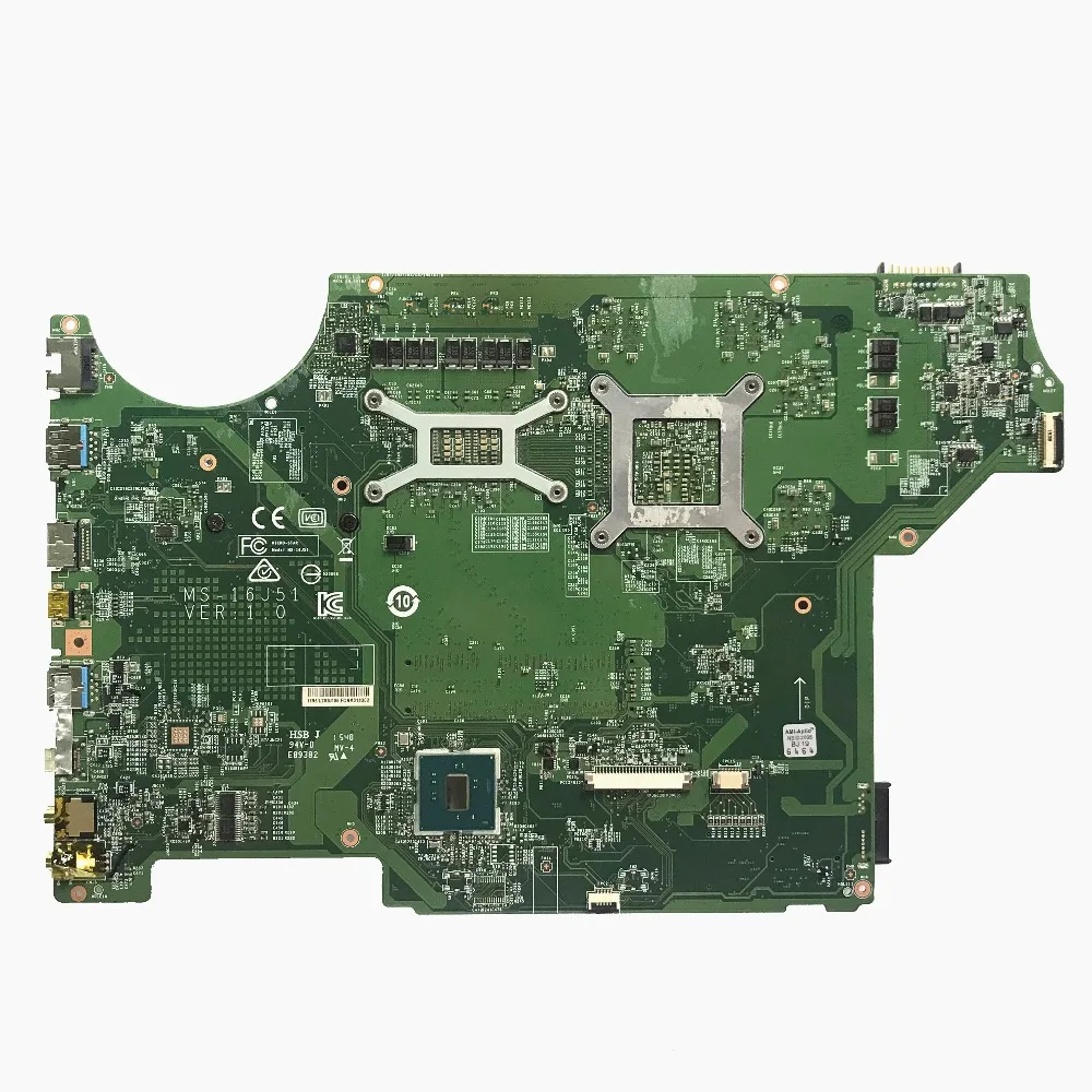 Reboto для MSI MS-16J51 VER: 1,0 материнская плата для ноутбука DDR4 с SR2FQ I7-6700HQ 2,6 ГГц cpu GTX 960M GPU MB протестированная Быстрая