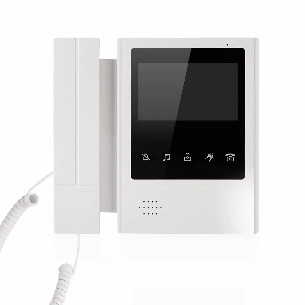 SmartYIBA Wired Video Doorphone 4.3 Inch Color Touch Screen Monitor Intercom Doorbell Ring Rfid Inductive Card Unlock IR | Безопасность