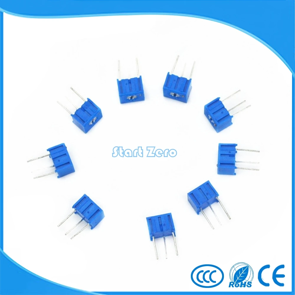 10 шт. потенциометр 3362P 3362 r ~ 1M ом высокоточный переменный резистор|resistor variable|resistor