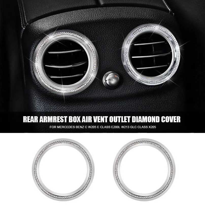 Задний подлокотник коробка вентиляционное отверстие выход крышка отделка алмаз