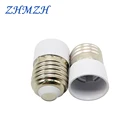 Адаптер патрона лампы, 2 шт.лот E27-E14, винт для цоколя лампы Е14, цоколь лампы Е27, огнестойкий материал