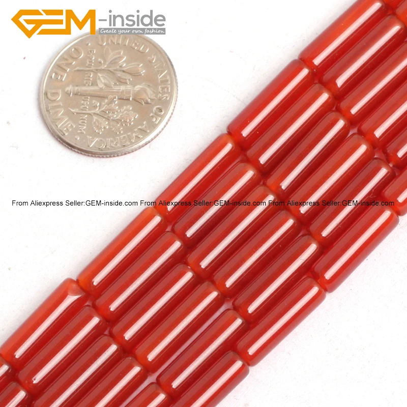 Жемчужный цилиндрический колоннар красные Агаты каменная колонна бусины для