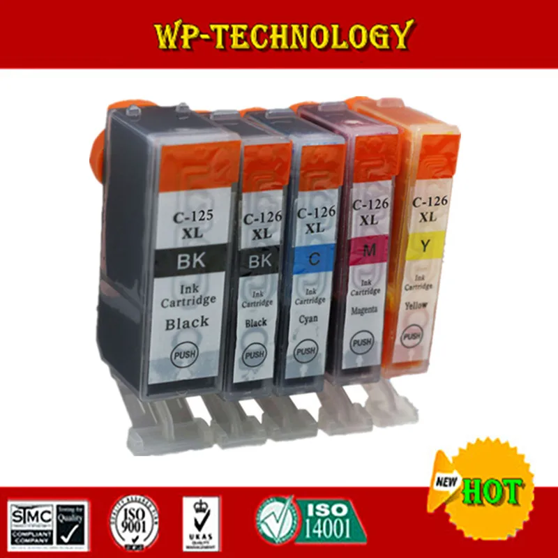 

Compatible for Canon PGI125 CLI126 ink cartridges suit for Canon PIXMA MG6110 MG6210 etc.