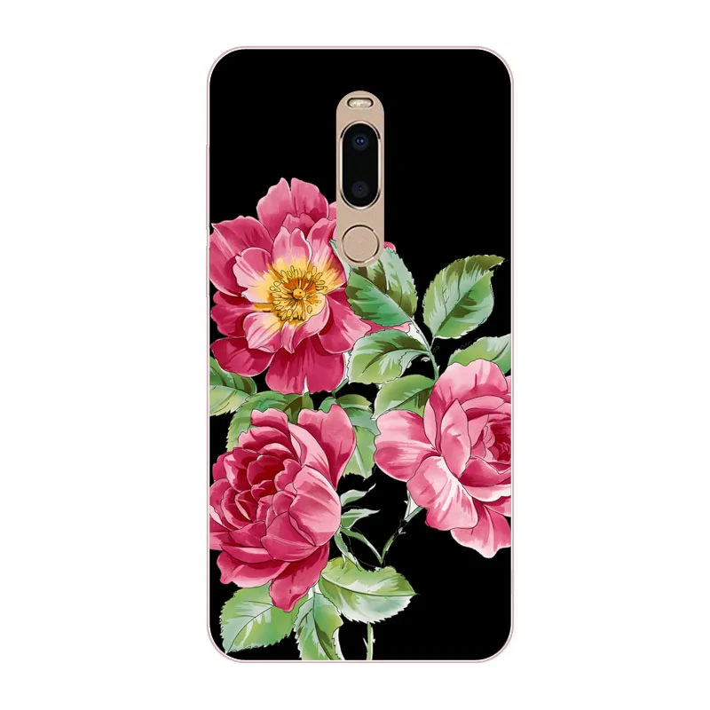 meizu note 8 Case Silicon Bright flower Painting Soft TPU Back Cover for m8 Phone protect cases shell |