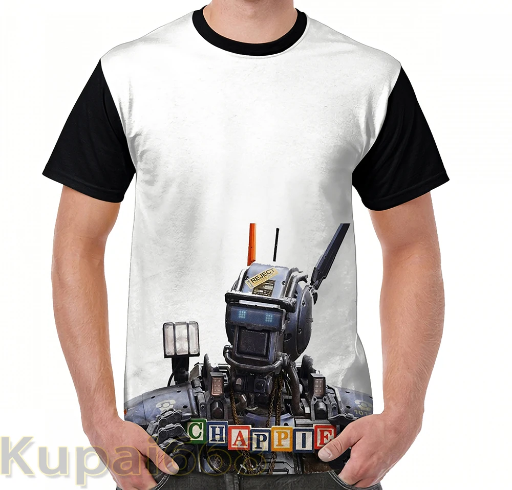 Забавная футболка с графическим принтом мужские топы футболки женская Chappie