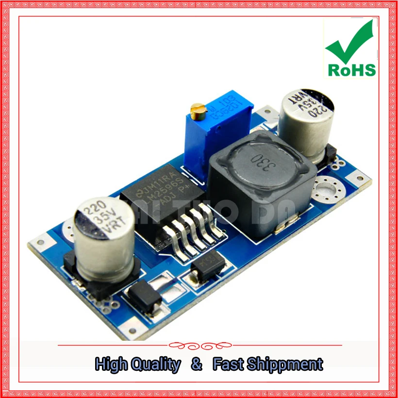 Понижающий модуль LM2596 DC-DC step down Car Power Module board высокоэффективный Регулируемый