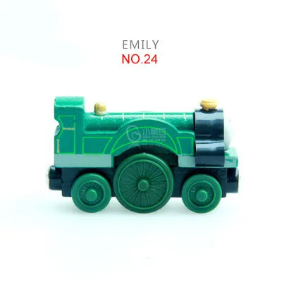 EDWONE деревянный магнитный Поезд Самолет деревянная железная дорога вертолет Рождественские автомобильные аксессуары игрушка для детей подходит Дерево Biro треки подарки - Цвет: 24