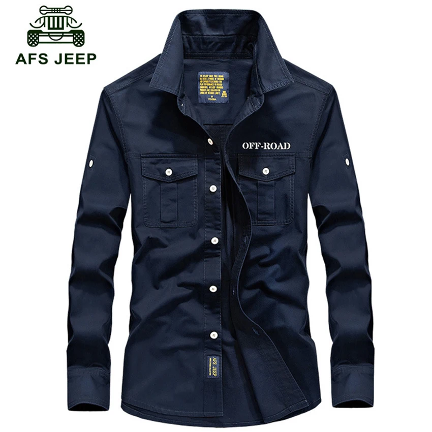 Бесплатная доставка АФН Jeep рубашка с длинными рукавами мужской зимний большой