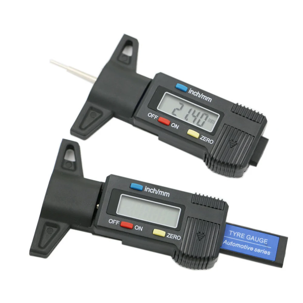

1pcs Car Tire Tester Brake Shoe Pad Wear Digital Tyre Depth Gauge Tread Monitor Auto Tires Pressure Measuremen