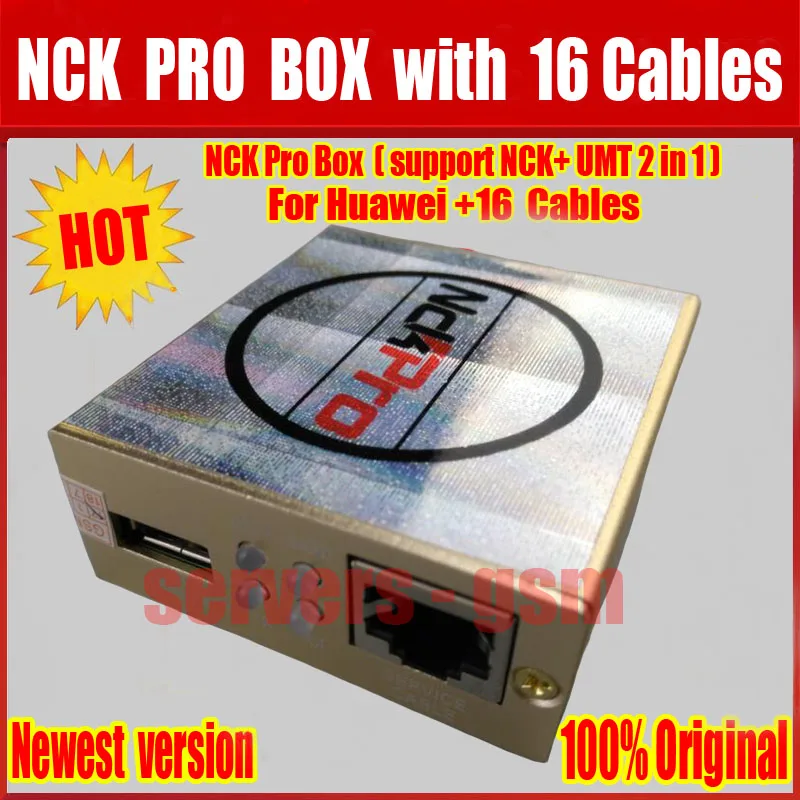 Новейшая версия оригинальная NCK Pro box 2 (поддержка + UMT в 1) для Huawei 16 кабелей