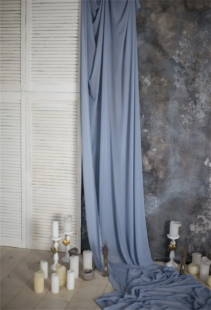 Laeacco интерьер комнаты деревянный шкаф занавеска свеча фотографии фоны