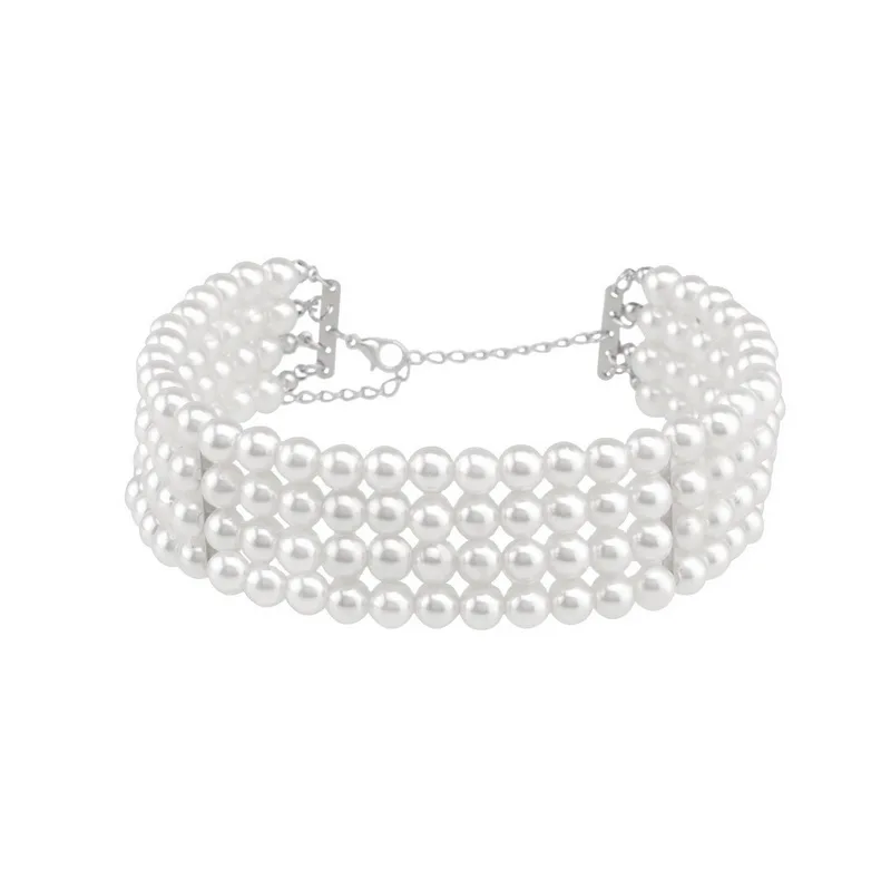 Женское многослойное ожерелье чокер с жемчугом|chokers necklaces for women|choker necklacepearl choker