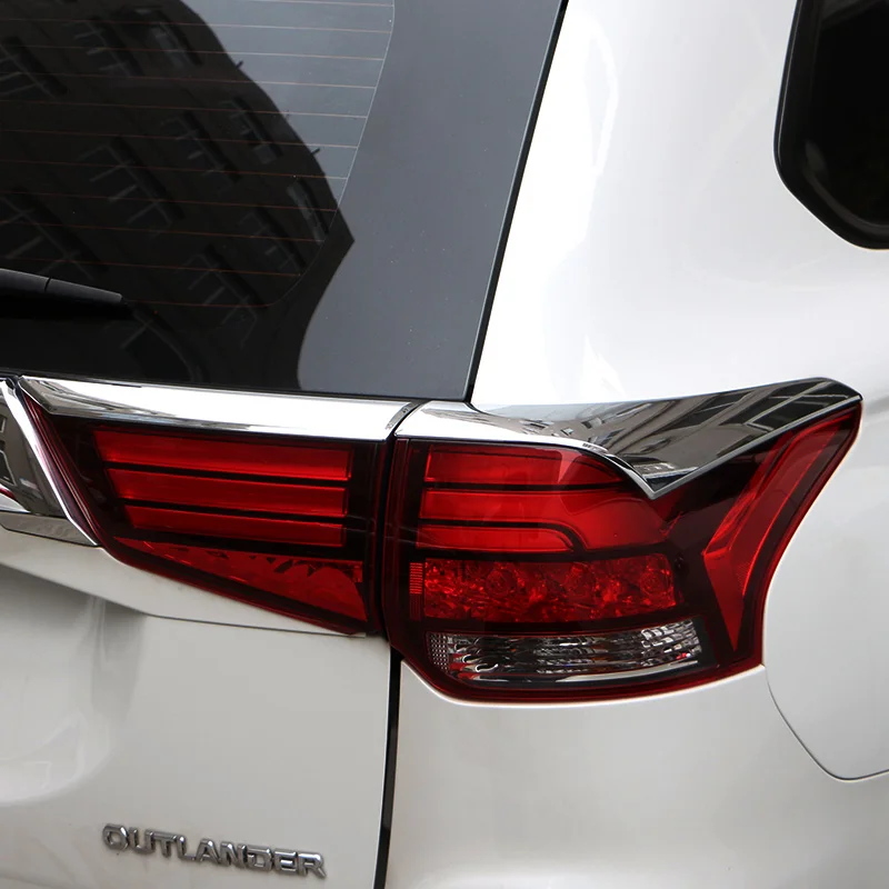 Для Mitsubishi Outlander 2016 2017 2018 ABS хромированный задний светильник стример отделка