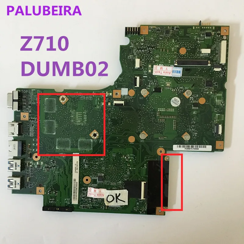 Материнская плата для Lenovo Z710 материнская ноутбука бесплатная доставка без чипов