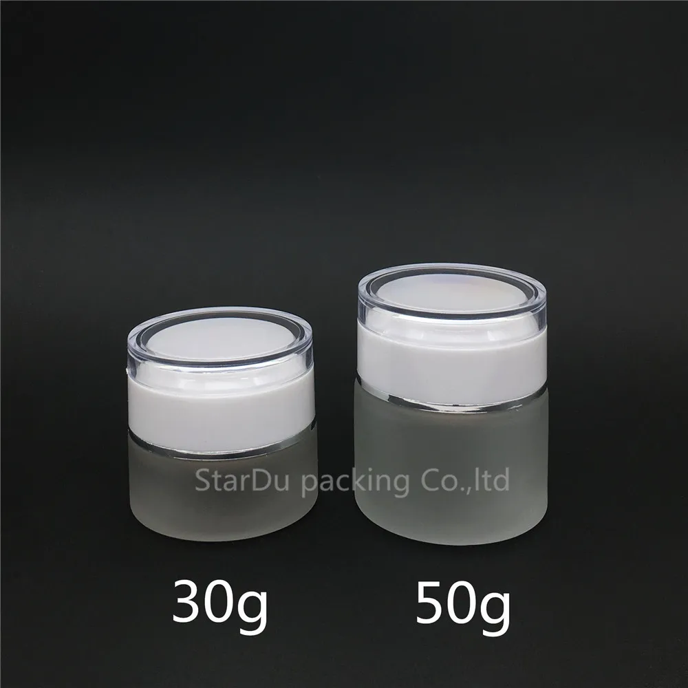 3 шт. стеклянная баночка для крема 30 г 50 г|glass cream jars|cream jarcream bottle |