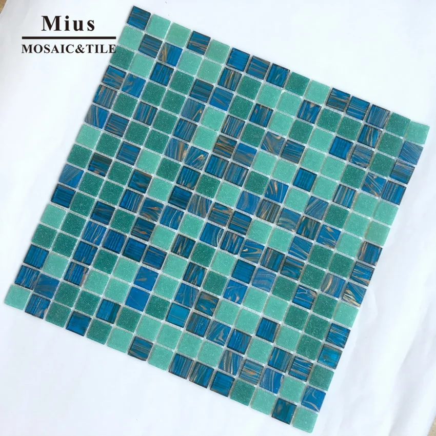

Green mosaic wall tile