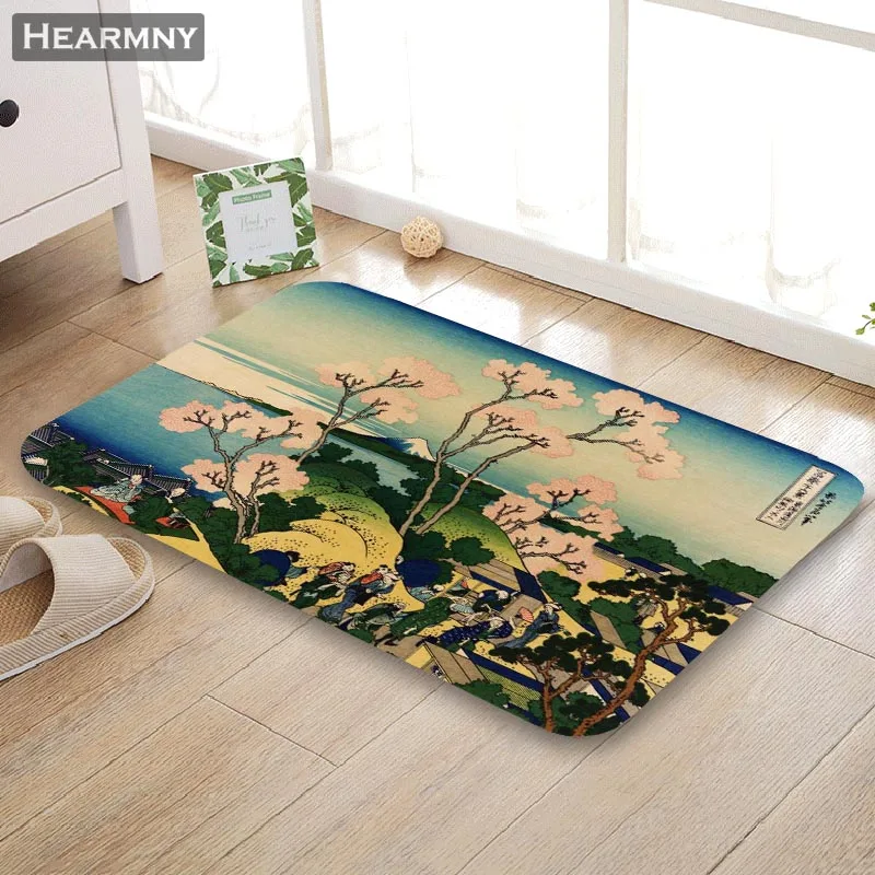 Новое поступление коврик HEARMNY Ukiyo E домашний машинного изготовления