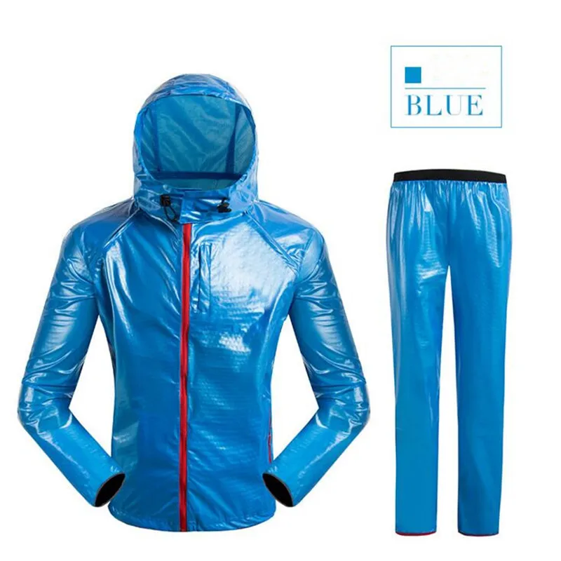 

Waterproof Cycling Clothing Outdoor Riding Coat MTB Bicycle Raincoat Breathable Compressed jersey Long sleeve Cycling Sets H003