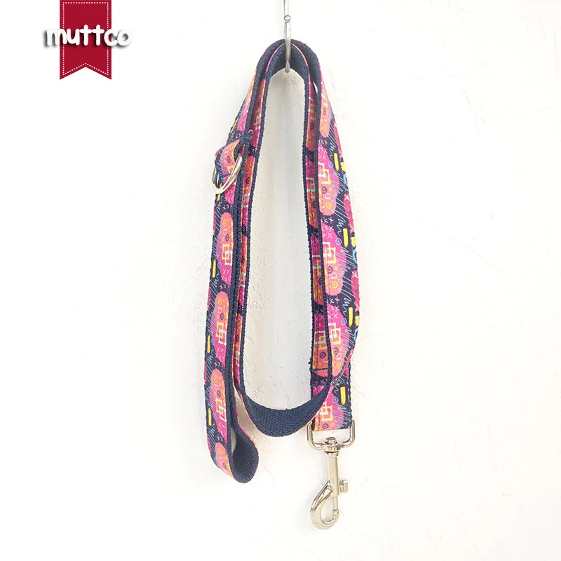 

MUTTCO, розничная продажа, самостоятельный дизайн, высокое качество, ручная работа, поводок с глубоким граффити, регулируемый ошейник и поводо...