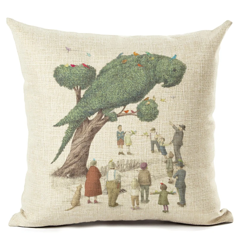 Садовая хлопковая льняная наволочка для декоративных подушек подушки домашнего