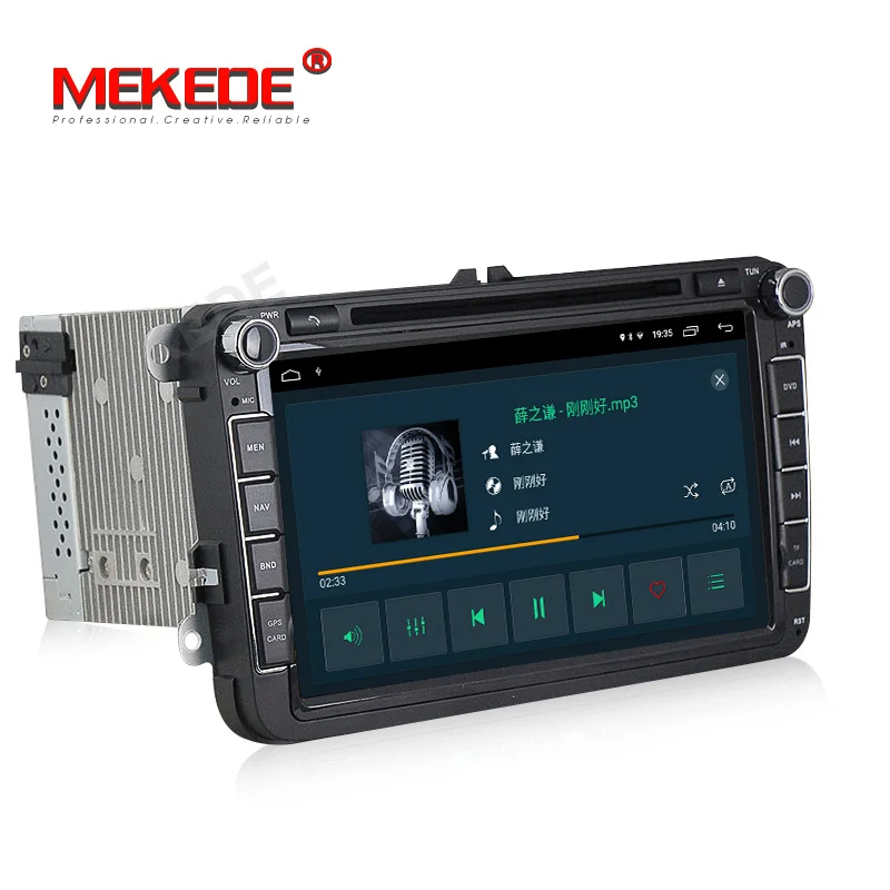 Android 10 2 + 32G четырехъядерный автомобильный DVD GPS навигатор для Volkswagen polo golf passat tiguan