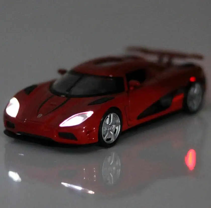 1/32 Diecasts & игрушечные транспортные средства Koenigsegg супер модель автомобиля со