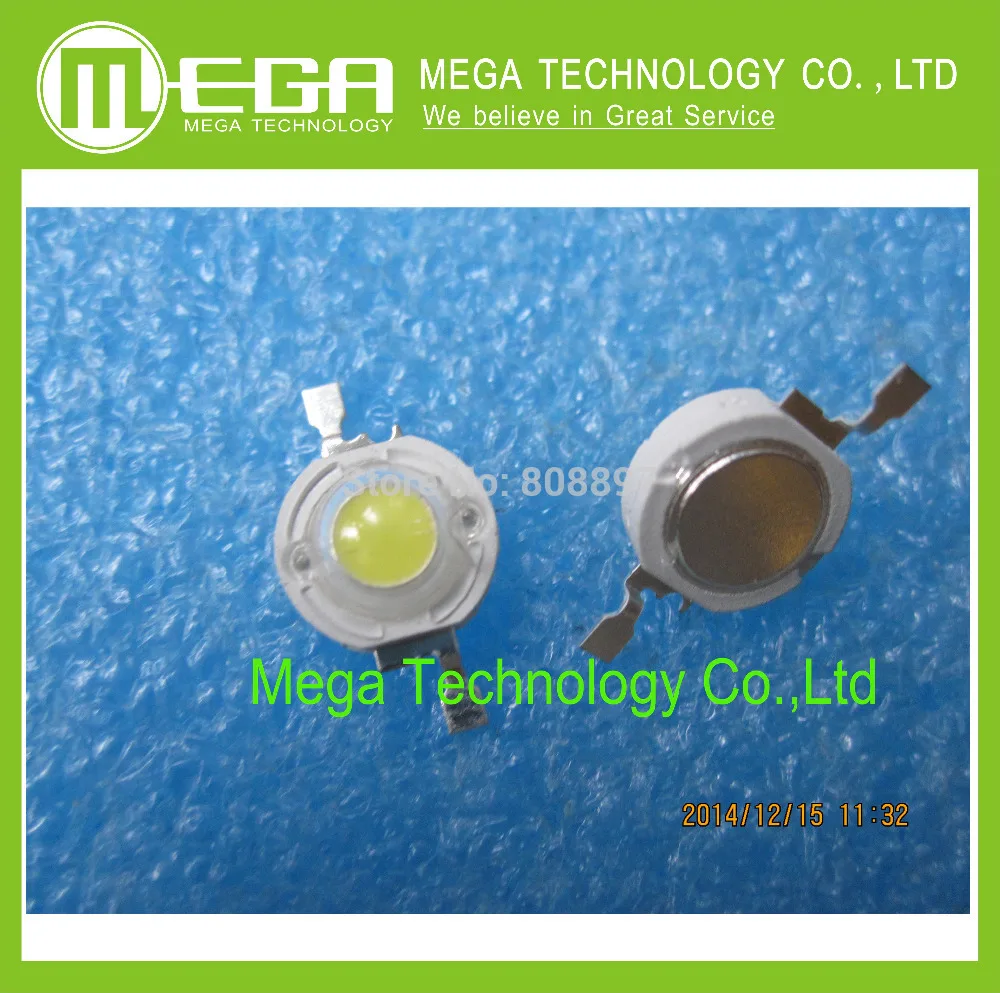 

1W LED High power beads Pure White/Warm White 350mA 3.2-3.4V 100-120LM 30mil Taiwan Genesis Chip Integrated Circuits