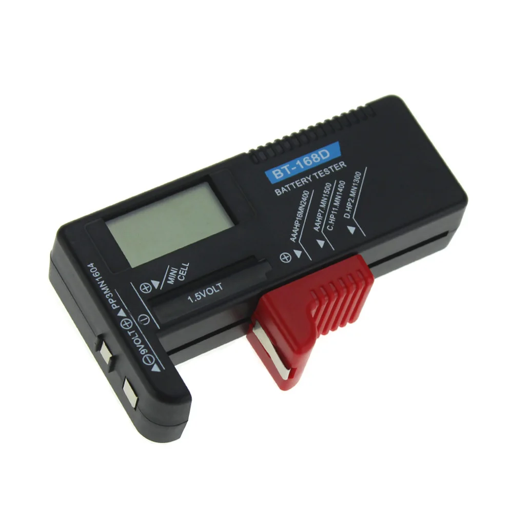 Portable And Easy-to-read Universal LCD Digital Battery Tester Volt Checker Multiple Size Capacity BT-168D | Инструменты