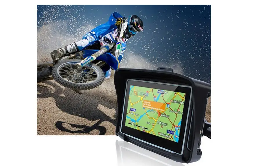 GPS навигатор для мотоцикла скутера 8 ГБ IPX7 Bluetooth|motorcycle gps navigation|motorcycle gpsipx7 |