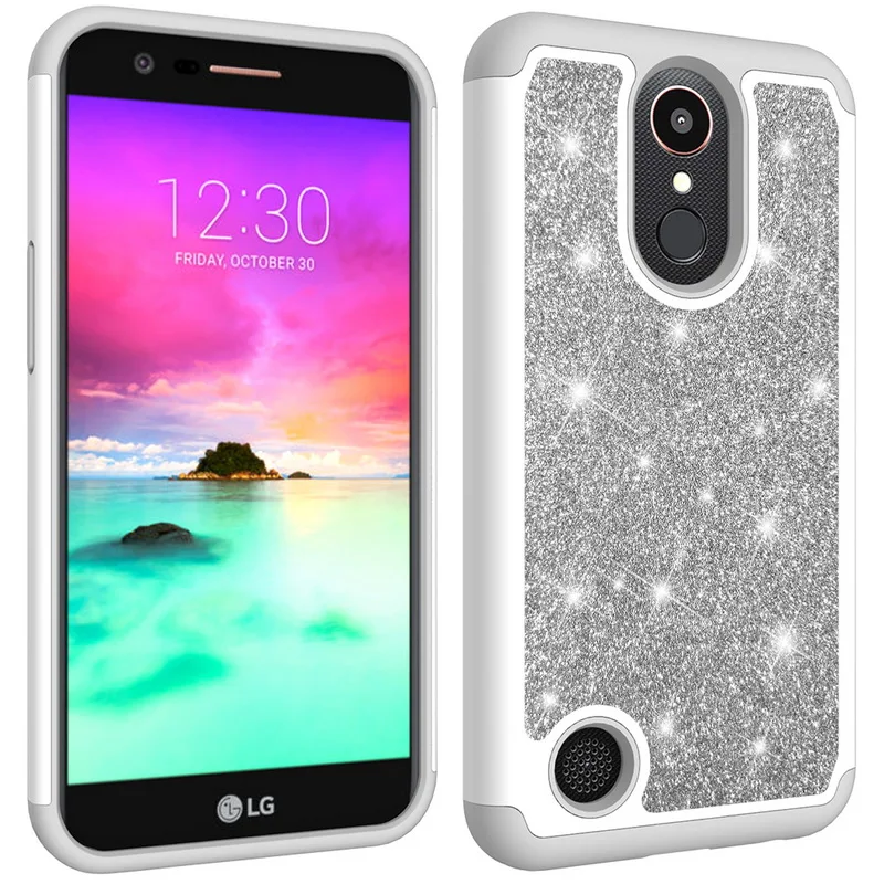 Роскошный блестящий чехол для телефона LG X Power2 / K10 2017 2018 K30 K20 Plus V40 G7 ThinQ Q7