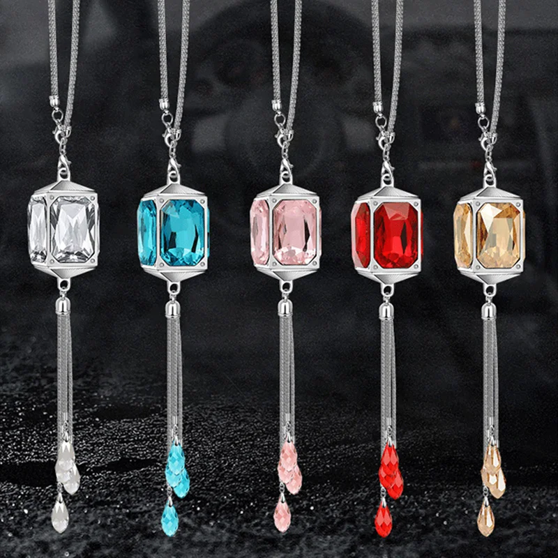 Biety Car high-end Gift Box Pendant Rearview Mirror Decoration Square Creative Crystal Hanging Accessories | Автомобили и