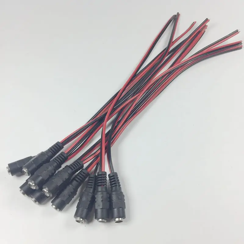 10 шт./лот DC разъем для Светодиодный контроллер светодиодный полосы света 5 5x2 1 мм 25