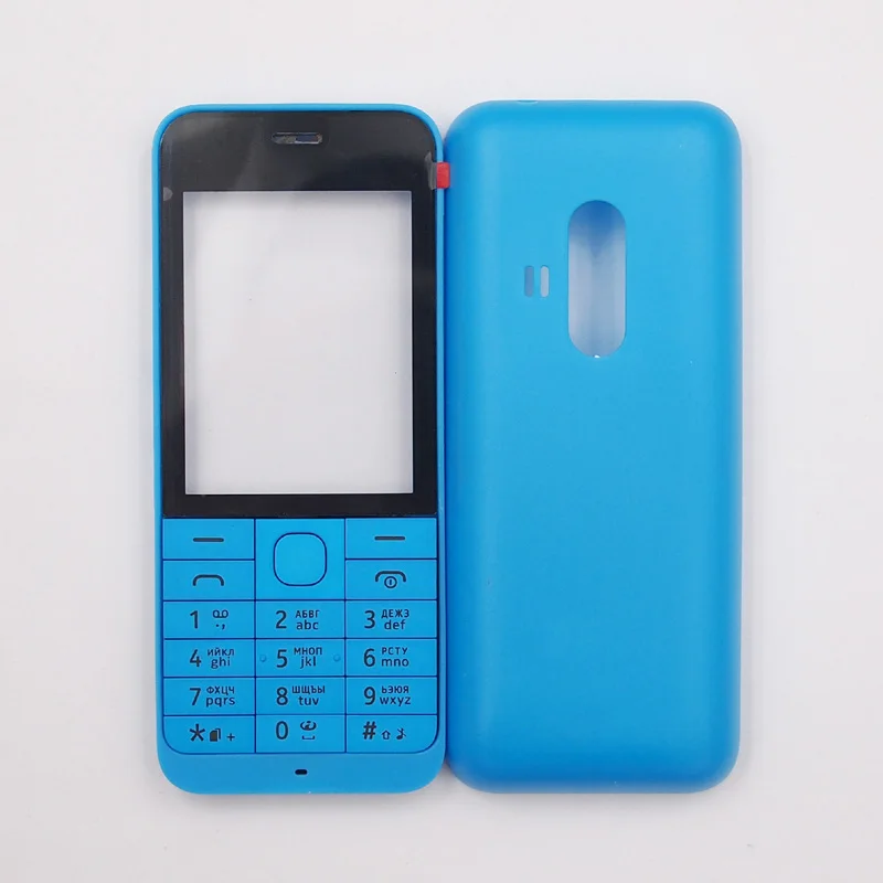Синий BaanSam красочный чехол для Nokia 220 с русской клавиатурой - Цвет: Синий