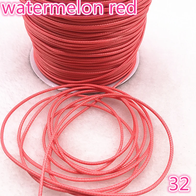 

10meters Dia 1.0 /1.5mm Waxed Cotton Cord Waxed Thread Cord String Strap Necklace Rope Bead For Jewelry Making DIY Bracelet #32