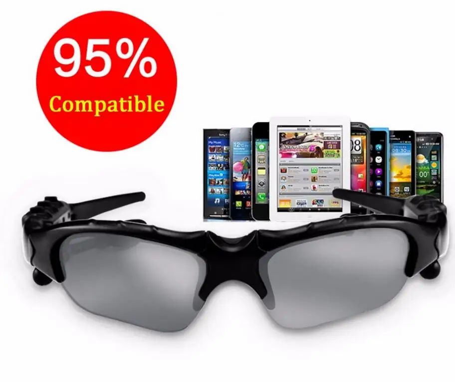 Earphone Wireless Headphone Bluetooth Stereo Music Phone Call Hands free Sunglasses Headset For iPhone for Samsung Newest | Электроника