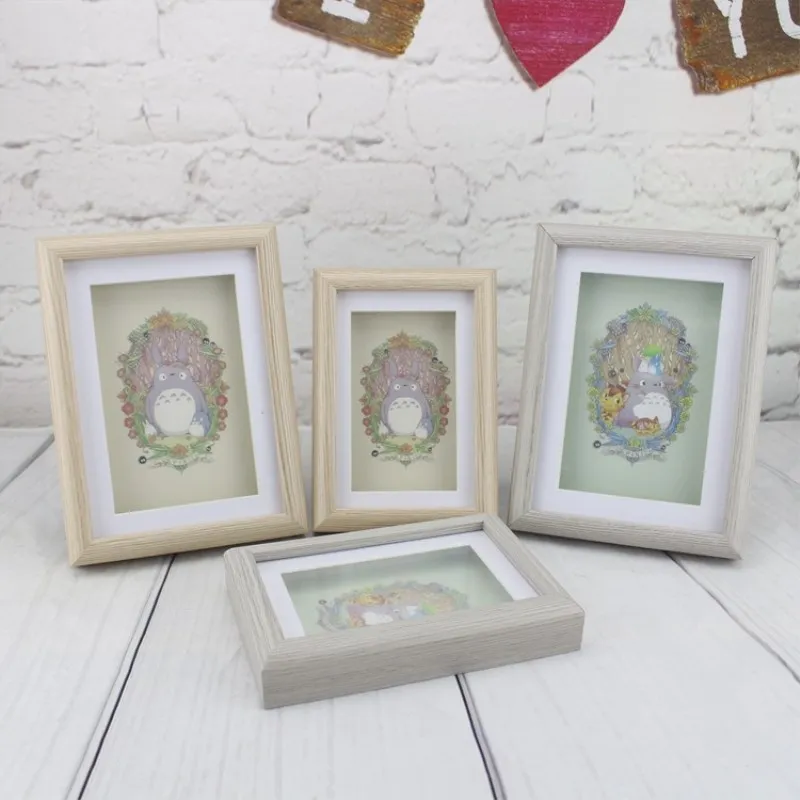 Рамки для фото с круглым открытым носком по бокам высокие мультипликационная