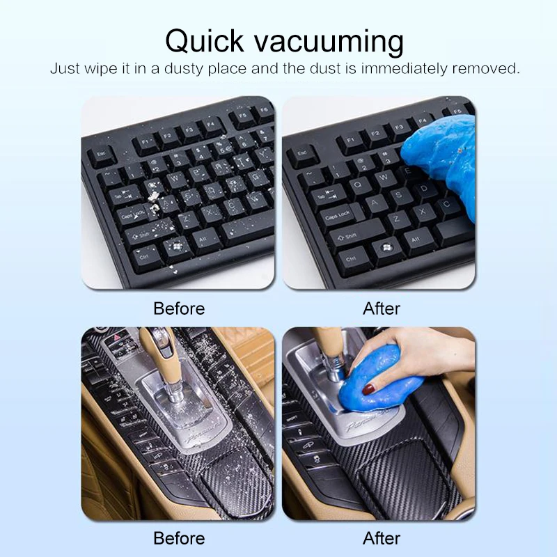 

60ml Super Cleansing Gel Cleaner 4 Colors Keyboard Car Wipe Composite Laptop Sponge Car Keyboard Cleaner