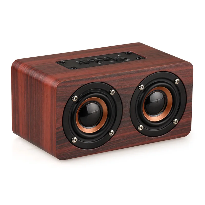 Casaland Деревянный беспроводной Bluetooth динамик портативный hifi аудио Suppor TF карты Aux бас стерео музыка сабвуфер для ПК Iphone