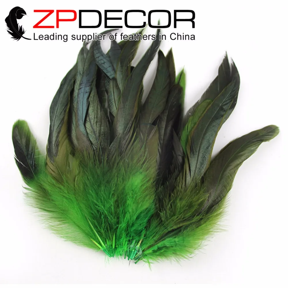 ZPDECOR 200 шт./лот 15 20 см (6 8 дюймов) ручной выбор красивый уникальный Келли зеленый