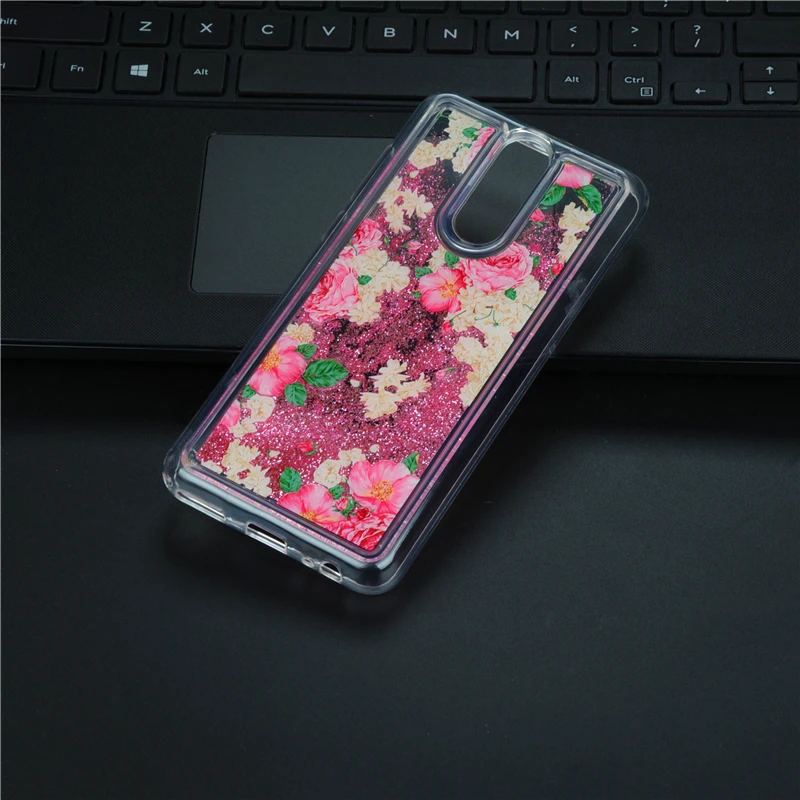 Qiaoxiang имитация Стекло Quicksand чехол для huawei Коврики 10 lite Мягкий красочный узор