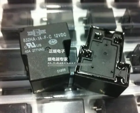 

Реле 832HA-1A-F-C 24VDC нормально открытое 4 фута 40A277VAC