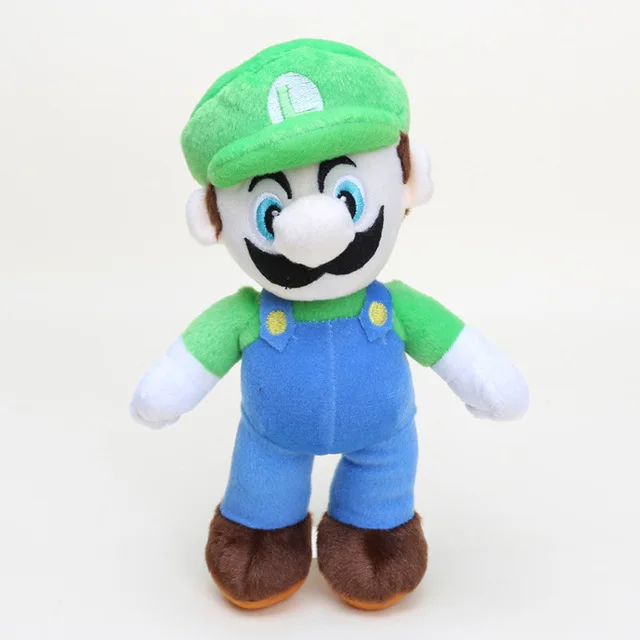 15 см Super Mario Плюшевые куклы игрушки гриб Марио Принцесса застенчивый парень Birdo в австралийском стиле с белым приведением; мягкая плюшевая Детская кукла, подарок - Цвет: green hat luigi