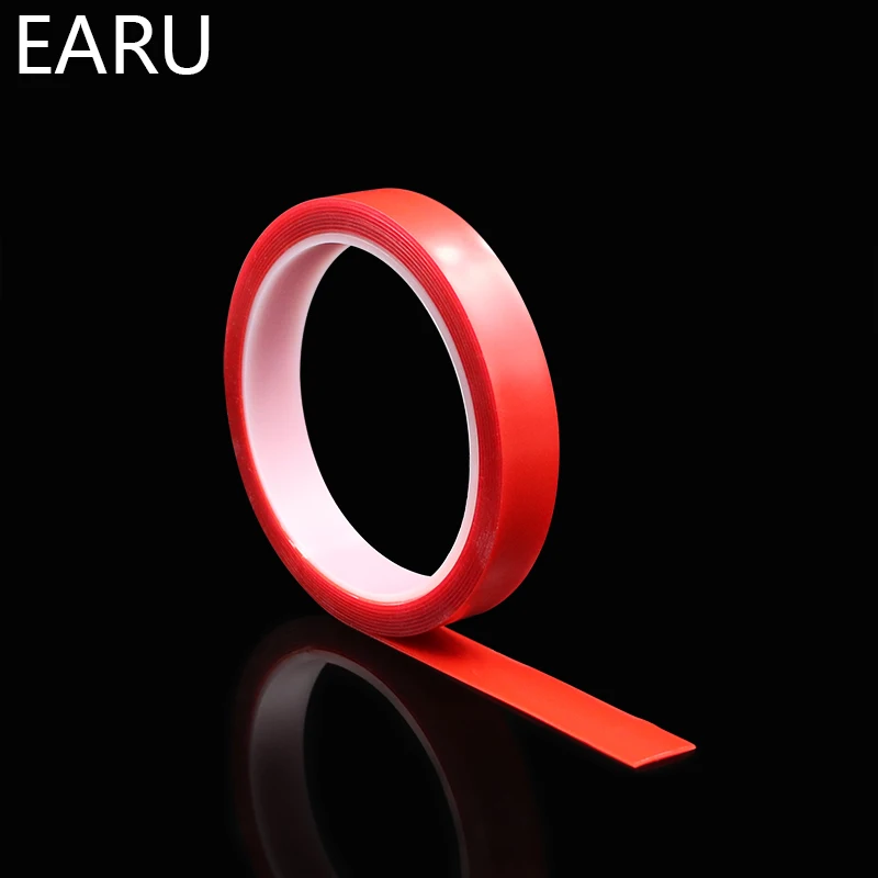 Прозрачная силиконовая Двухсторонняя клейкая лента 300 см стикер для автомобиля