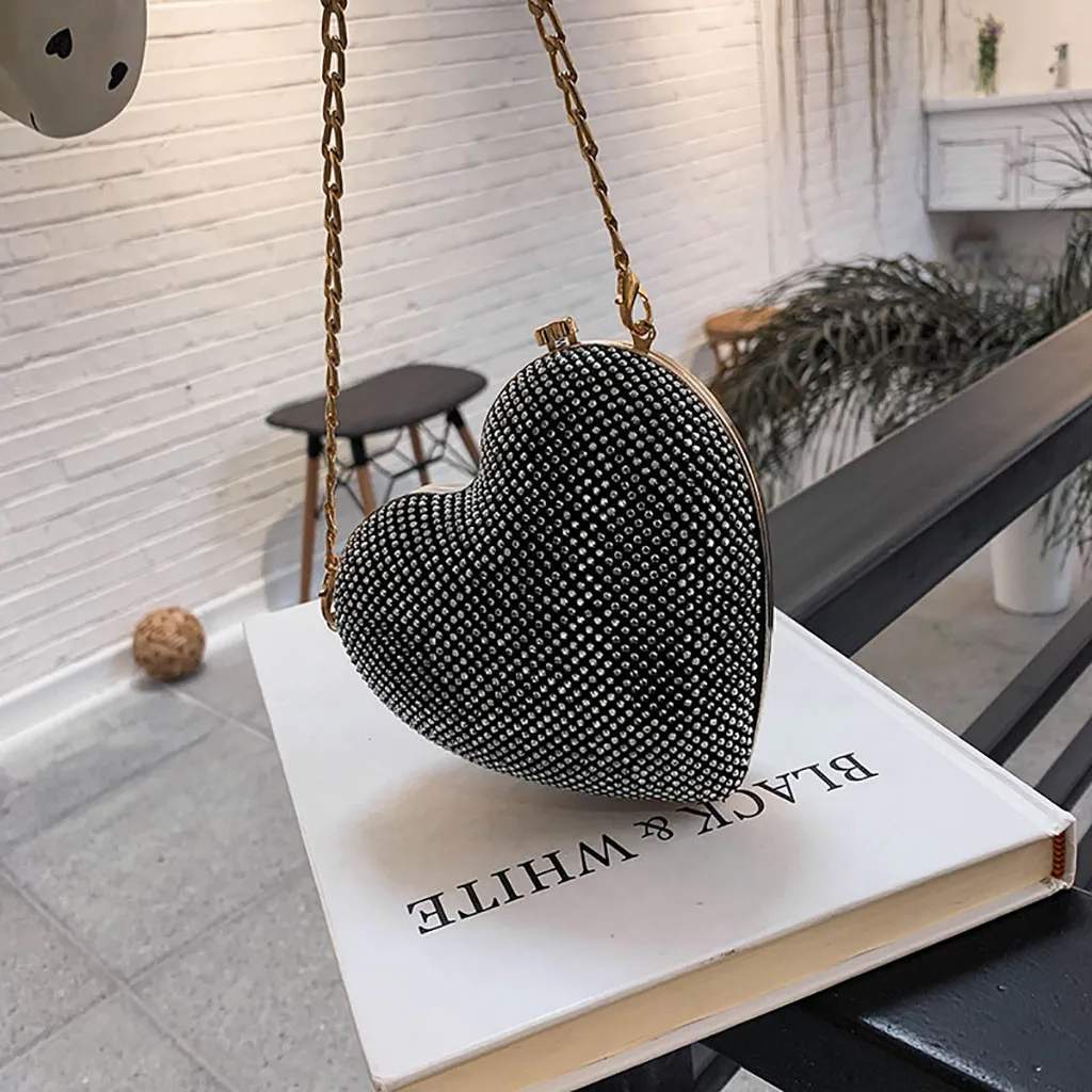 Женская сумка из искусственной кожи с цепочкой на плечо, женская летняя цепь с плетением «сердце», Сумка с заклепками на одно плечо, сумка-мессенджер, сумка для женщин#527